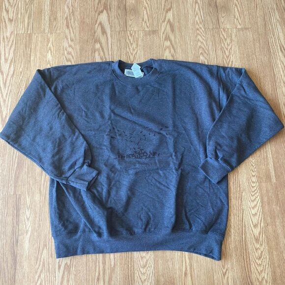 Musical Cats Crewneck Sweatshirt Gray XL - Picture 1 of 9
